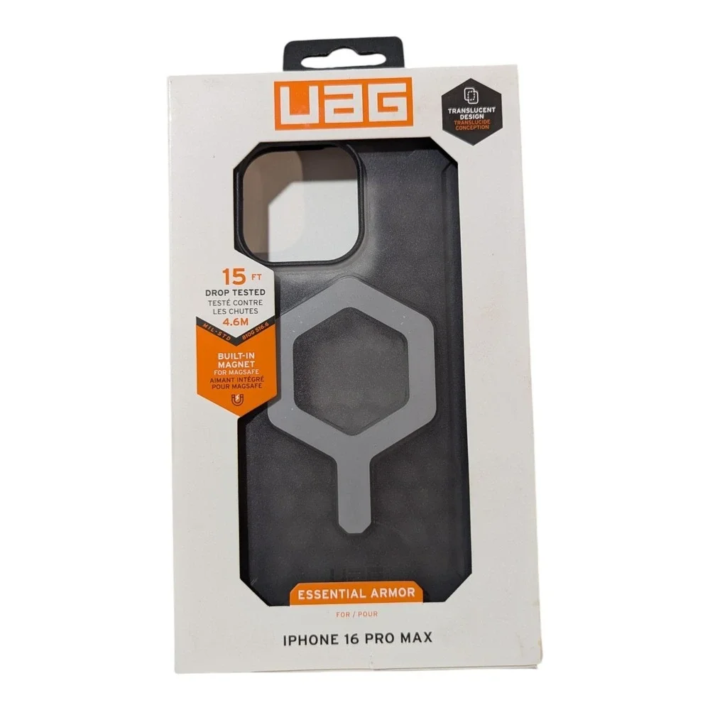 B4-O UAG Essential Armor Case‎ W/Magsafe For Apple iPhone 16 Pro Max - Ash